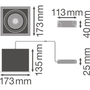 Ledvance - Downlight/Strahler/Flutlicht LED-Einbaustrahler 1fl. SPOT MULTI30W4KFLWT 4000K
