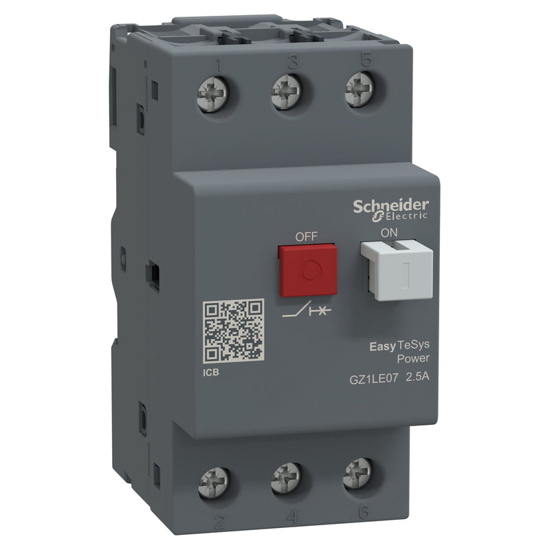 Schneider Electric - Leistungsschalter für Motorschutz Motorschutzschalter Easy GZ1LE07 TeSys Magneti. 2,5A