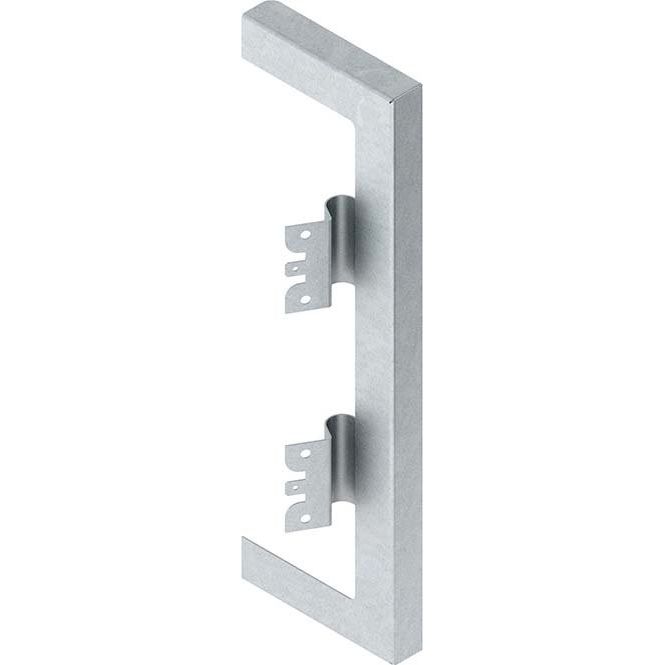 Niedax - Wandanschlussblende für Geräteeinbaukanal GK-Wandabschlussblende DWB 220T80 W doppelzug 261x80mm