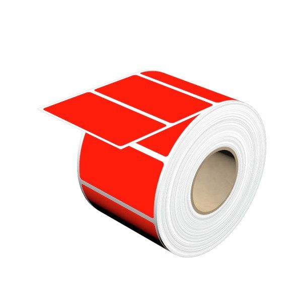 Weidmüller - Kennzeichnungsmaterial Gerätemarkierer, Etikett THM MT30X 65/35 RT 65x35mm rot − 1000 Stück