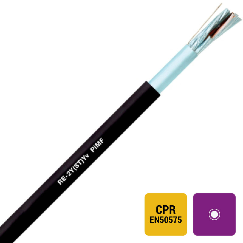 Lapp Kabel&Leitung - Daten- und Kommunikationskabel UNITRONIC RE-2Y(ST)YV PIMF 0032465/1000 4X2X1,3 BK − 1000 Meter