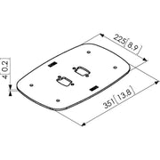 Vogels - Halterung für Audio-/Videosysteme Montageplatte Connect-it PFF7060 sw Boden,sw