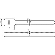 HellermannTyton - Kabelbinder Textie M GN (VE10) 200x12,5mm