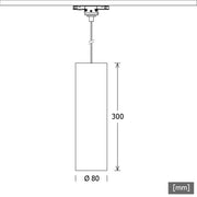LTS Licht&Leuchten - Pendelleuchte LED-Pendelleuchte FUZZY 080 #662756 4000K DALI