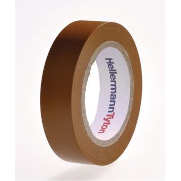 HellermannTyton - Klebeband PVC Isolierband Flex 15-BR15x10m braun