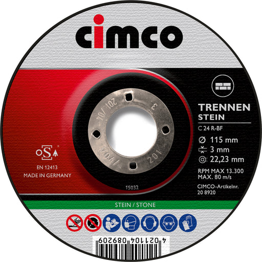 Cimco Werkzeuge - Trenn-/Schleifscheibe Korund-Trennscheibe 208924 Stein D=230mm