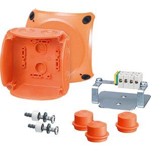 Hensel - Dose, Gehäuse für Montage auf der Wand/Decke Kabelabzweigkasten FK 0402 1,5 und 2,5qmm, 5pol − 1 Stück by Hensel
