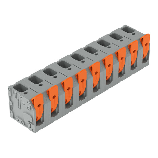 WAGO - Leiterplattenklemme Hebel 2606-3359 6mm²,grau − 22 Stück