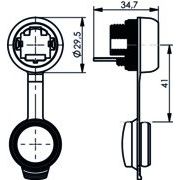 Telegärtner - Zubehör/Ersatzteile für modulares Anschlusssystem STX communicat. interface 100022906 f.STX Flanscheinsat