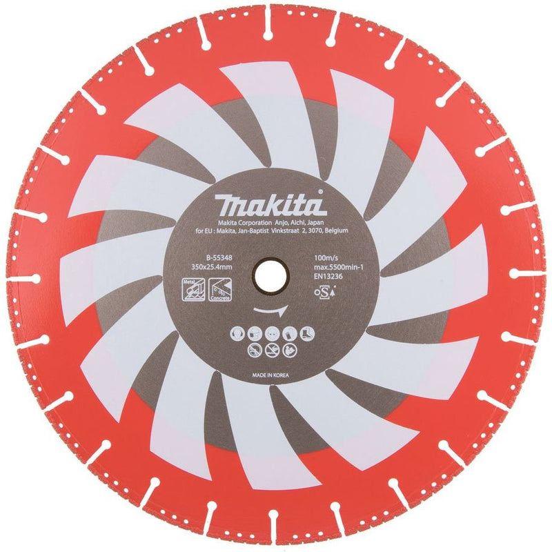 Makita - Trenn-/Schleifscheibe Diamantscheibe B-55348 355 mm Rettung