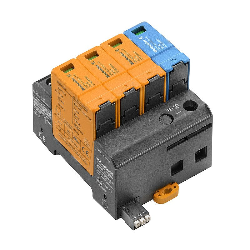 Weidmüller - Überspannungsableiter für Energietechnik/Stromversorgung Überspannungsableiter VPUACIIUS3+1R240/50 m. Fernmeldekontakt