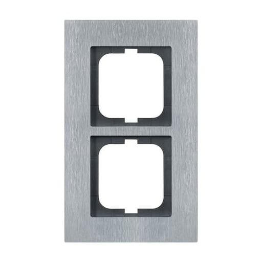 Busch-Jaeger - Abdeckrahmen Rahmen 2-fach 1722-860 edelstahl − 1 Stück by Busch-Jaeger
