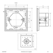 EVN Lichttechnik - Steuergerät für Leuchten DALI-Wandpanel DALWPRGBW RGB+W 100-240V/AC