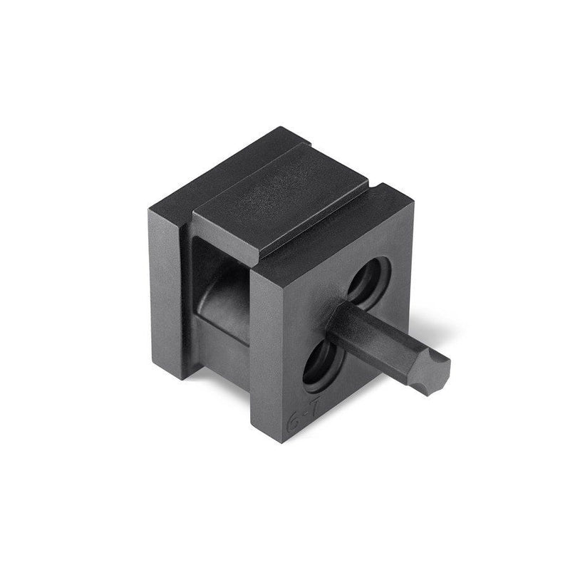 HellermannTyton - Kabelführung für Gehäuse/Schränke Zweifachtülle VP-S_2/6-7 VarioPlate 6-7 mm − 20 Stück