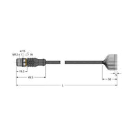 Turck - Konfektioniertes Sensor-Aktor-Kabel Aktuator- u. Sensorleitung RSC12T-2/TEG PVC