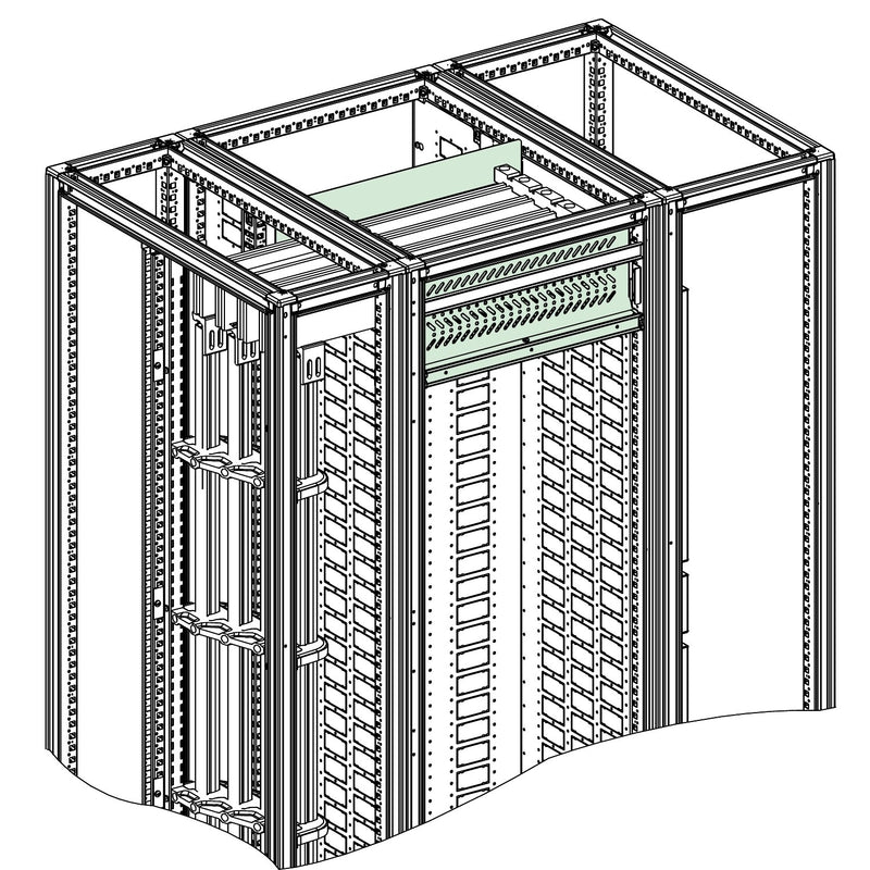 Schneider Electric - Trennwand (Schaltschrank) SFM-Sammelschiene NSYHPF2B3M64 B600mmxT400mm