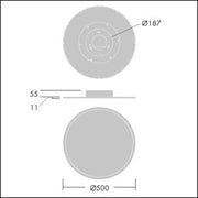 Thorn - Decken-/Wandleuchte LED-Ein-u.Anbauleuchte OMEGA C #96627781 3200-830 HFIX R500