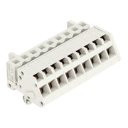 WAGO - Kabelsteckverbinder für Leiterplattensteckverbinder 1-Leiter Federleiste 721-309/008-000 CAGECLAMP 2,5mm²,lgr − 50 Stück