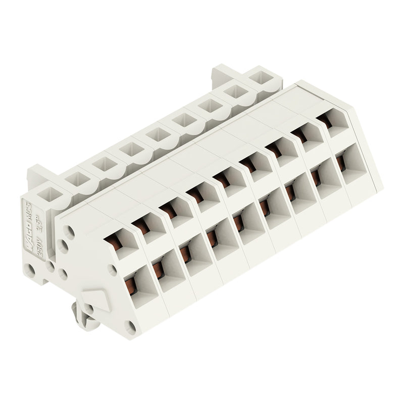 WAGO - Kabelsteckverbinder für Leiterplattensteckverbinder 1-Leiter Federleiste 721-309/008-000 CAGECLAMP 2,5mm²,lgr − 50 Stück