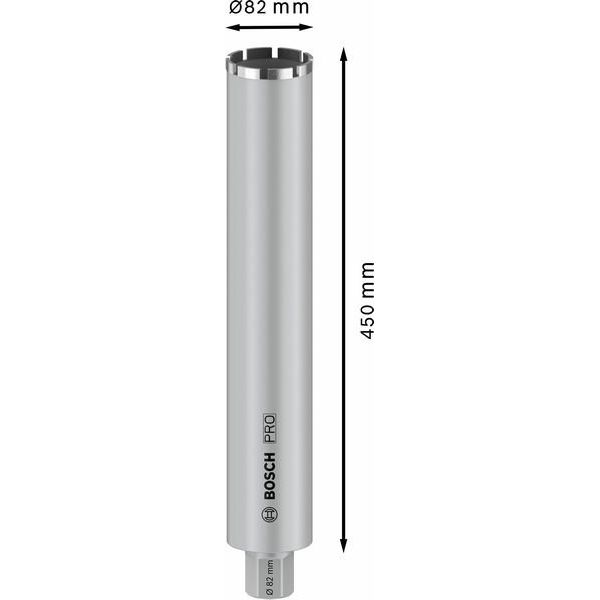 Bosch - Bohrkrone PRO Nassbohrkrone, 82 x 2608601739 450 mm G 1 1/4 Zoll