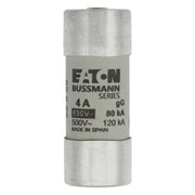Eaton - Zylindrische Sicherung Sicherungseinsatz Nieders. CYL GG 22,#C22G4S 4A AC 690V 80kA − 10 Stück