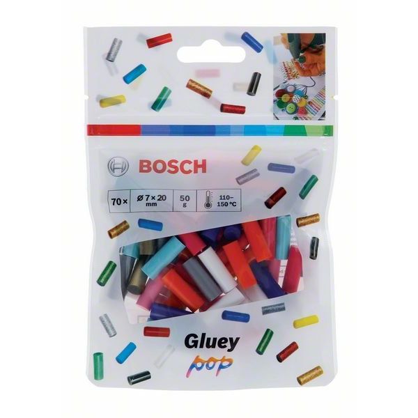 Bosch - Klebestick für Heißklebepistole Gluey Klebesticks 2608002011 8 POP-Farbmix