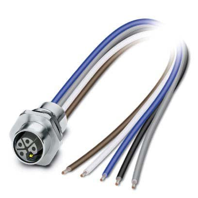 Phoenix Contact - Rundsteckverbinder, feldkonfektionierbar (Industriesteckverbinder) Einbausteckverbinder 1425583 − 1 Stück