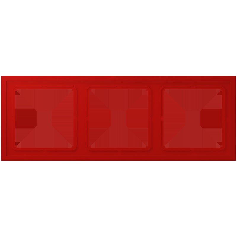 Jung - Abdeckrahmen Rahmen 3-fach LCZ 983 BF 227 rouge vermillon 31