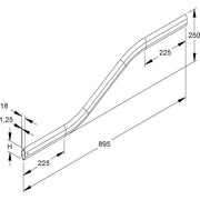 Niedax - Verbinder für Kabeltragsystem S-Übergang KRRS 55-250 F für Rohrkabelleiter