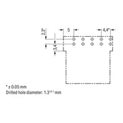 WAGO - Leiterplattensteckverbinder Stecker für Leiterplatten 890-3115/011-000 5-polig,blau − 100 Stück