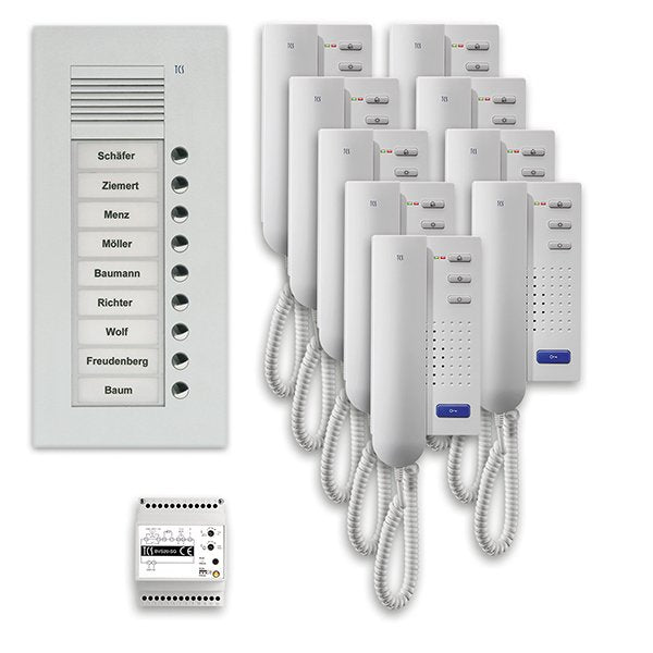 TCS Tür Control - Türsprech-Set Audio Außenstation Pack 9 PPU09-EN/02 PUK 9 Tasten UP