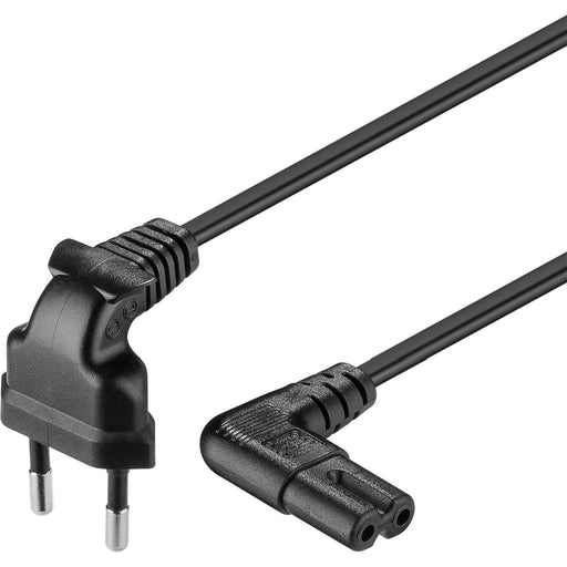 Goobay - Netzanschlussleitung Netzkabel 97350 2m,m.Winkelsteckersw