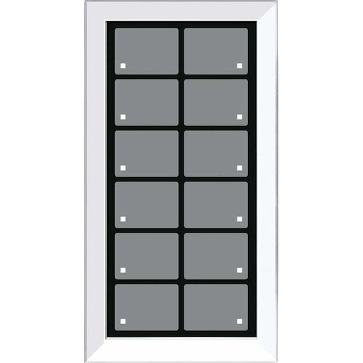Issendorff - Bussystem-Tastsensor Glas-Tastenfeld rahmenlos LCN - GTS12W ws m.12 Tasten,12LED − 1 Stück