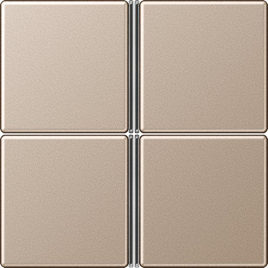 Jung - Abdeckung/Bedienelement für Installationsschalterprogramme Tastensatz 4-fach champ. A 404 TSA CH komplett − 1 Stück