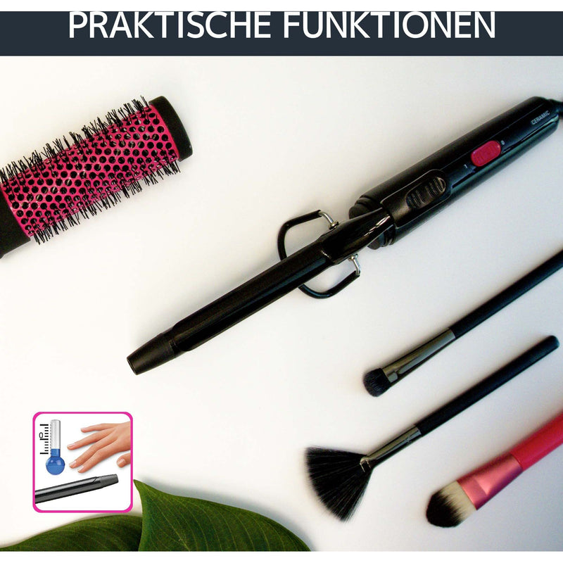 Rowenta - Haartrockner/Haarstyler Frisierstab CF2119 sw Curling Tong Basi