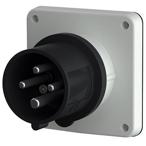 Mennekes - CEE-Gerätestecker (IEC 60309) Anbaustecker 814 16A,4p,7h,500V,IP44 − 10 Stück