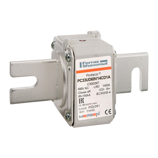 Mersen - HRC-Sicherung Sicherungseinsatz aR PC33UD69V14CD1A/3 Gr.33 AC690V 1400A − 3 Stück