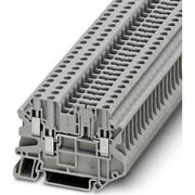 Phoenix Contact - Trenn- und Messtrenn-Reihenklemme Durchgangsreihenklemme UT 4-TWIN-TG 0,14-6qmm, 6,2mm, gr − 50 Stück
