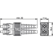 Telegärtner - LWL-Steckverbinder STX IP20 SC-RJ-Stecker 100007588 MM