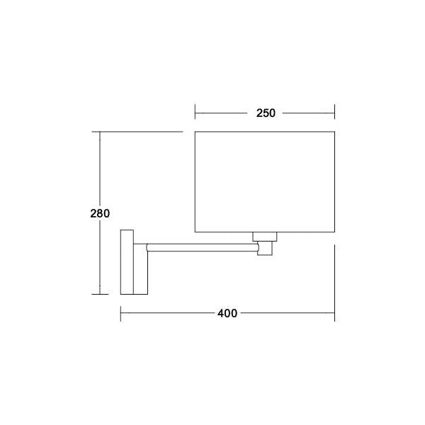 Brumberg Leuchten - Decken-/Wandleuchte Wandleuchte 58111020 1x E27 max. 60W