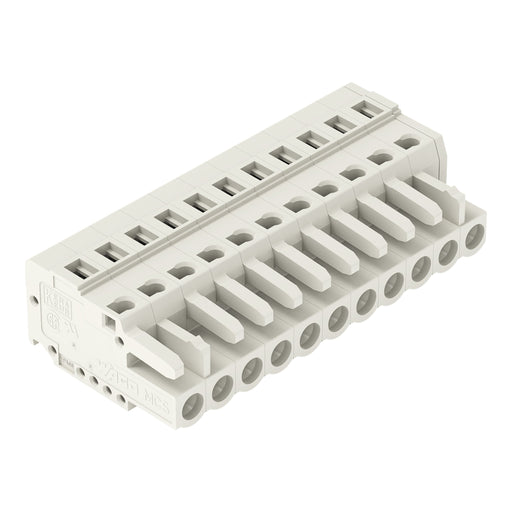WAGO - Kabelsteckverbinder für Leiterplattensteckverbinder 1-Leiter-Federleiste 721-111/026-000 CAGECLAMP 2,5mm²,lgr − 25 Stück