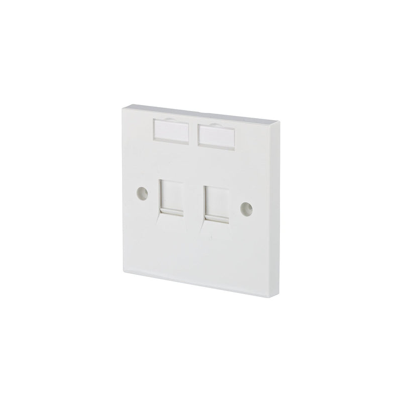 Metz Connect - Kommunikationsanschlussdose Kupfer Keystone Anschlussdose 1309152502KE EU- Style 2 Port