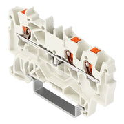 WAGO - Durchgangs-Reihenklemme 3-Leiter-Durchgangsklemme 2201-1309 Drücker,1,5 mm², lgr − 100 Stück