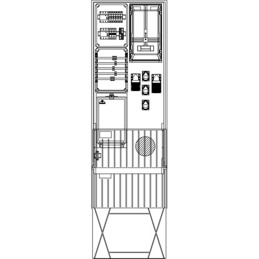 Elsta Mosdorfer - Zähler-Komplettschrank FP A340 N5 1Z 3.HZ 0/1/1/3 FP7341.N5.0113 TT