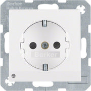 Berker - Steckdose SCHUKO-Steckdose pws/gl 41098989 LED-Orientierungsl
