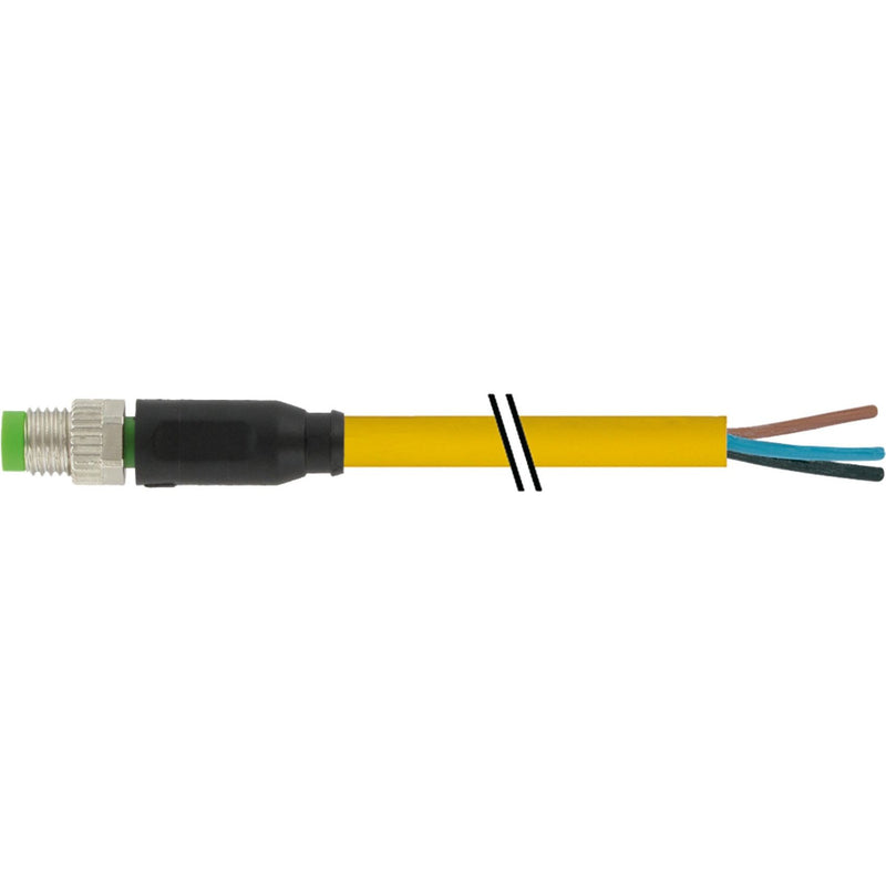 Murrelektronik - Konfektioniertes Sensor-Aktor-Kabel M8-Stecker gerade 7000-08001-0300150 1,5m 3x0,25qmm ge. − 1 Stück