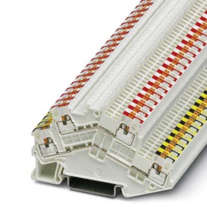 Phoenix Contact - Durchgangs-Reihenklemme Doppelstock-Klemme PTTBS 1,5/S-KNX 0,14-1,5qmm, weiß − 2 Stück