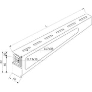 Rico - Ausleger für Kabeltragsystem Ausleger 15B3-100-V 100mm 1,5 kN