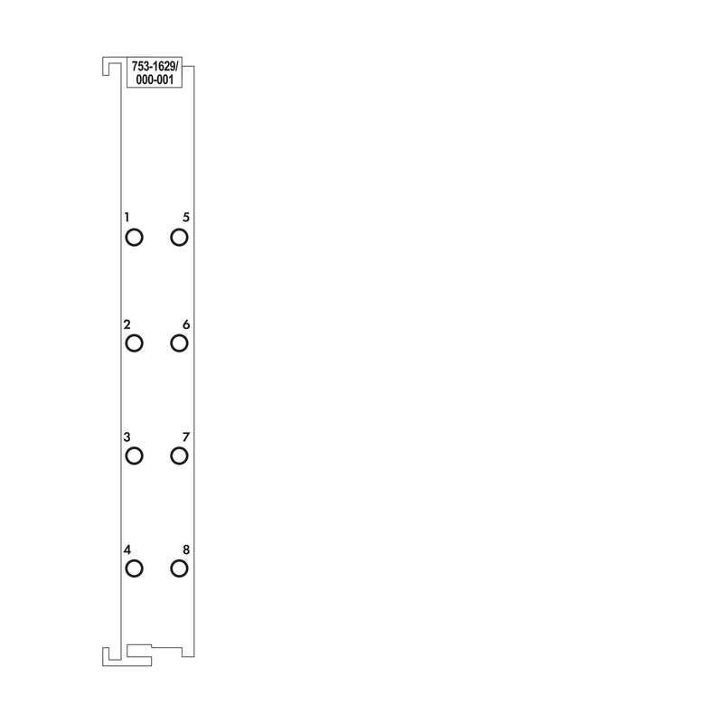 WAGO - Feldbus, Dez. Peripherie - Einspeise- und Segmentmodul Platzhaltermodul 753-1629/000-001