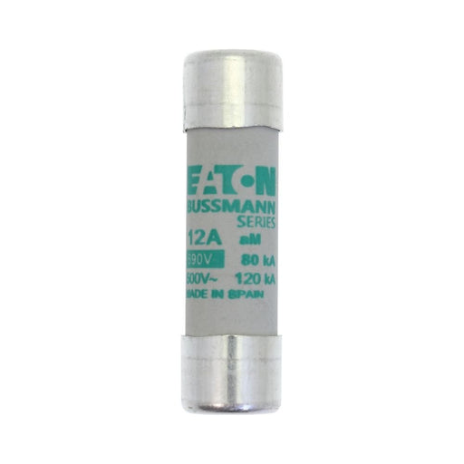 Eaton - Zylindrische Sicherung Sicherungseinsatz Nieders. CYL AM 14,#C14M12S 12A AC 500V 120kA − 10 Stück